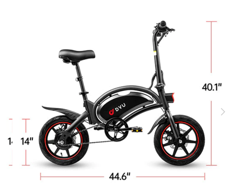 DUY D3f Ebike review measurements