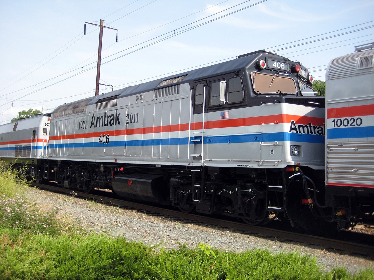 Image of amtrak train which can hold electric bikes